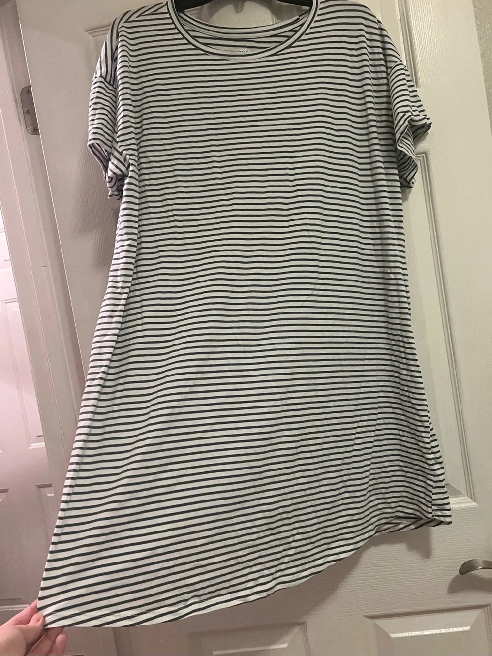 Worn Once! Sonoma Striped T-Shirt Nightgown- Size XL